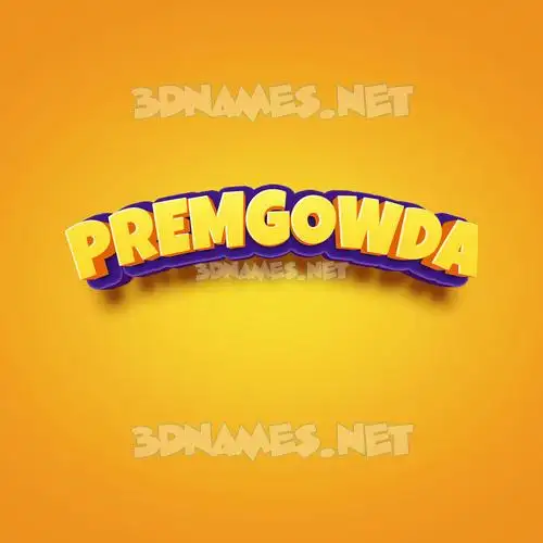 premgowda in Orange Toon style - 3D name wallpaper premgowda in Orange Toon style - 3D name wallpaper