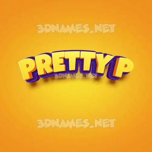 pretty p in Orange Toon style - 3D name wallpaper pretty p in Orange Toon style - 3D name wallpaper