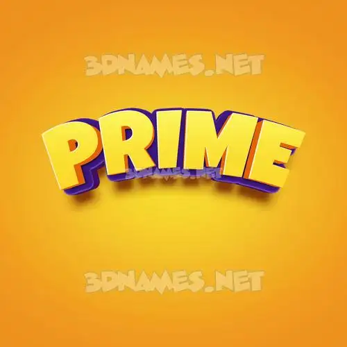 prime in Orange Toon style - 3D name wallpaper prime in Orange Toon style - 3D name wallpaper