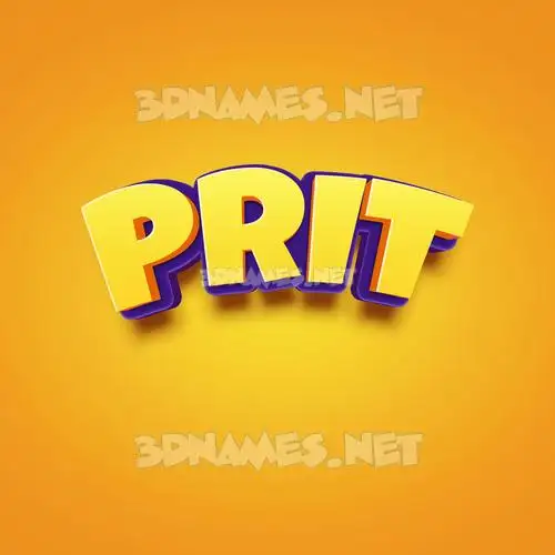 prit in Orange Toon style - 3D name wallpaper prit in Orange Toon style - 3D name wallpaper