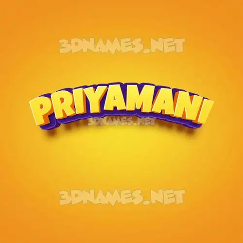 priyamani in Orange Toon style - 3D name wallpaper priyamani in Orange Toon style - 3D name wallpaper