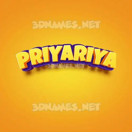 priyariya in Orange Toon style - 3D name wallpaper priyariya in Orange Toon style - 3D name wallpaper