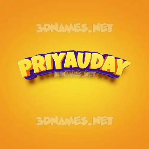 priyauday in Orange Toon style - 3D name wallpaper priyauday in Orange Toon style - 3D name wallpaper