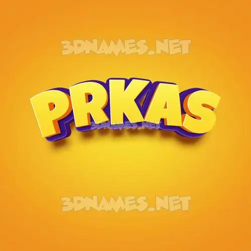 prkas in Orange Toon style - 3D name wallpaper prkas in Orange Toon style - 3D name wallpaper