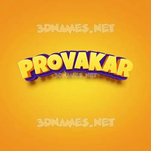 provakar in Orange Toon style - 3D name wallpaper provakar in Orange Toon style - 3D name wallpaper