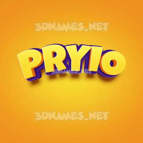 pryio in Orange Toon style - 3D name wallpaper pryio in Orange Toon style - 3D name wallpaper