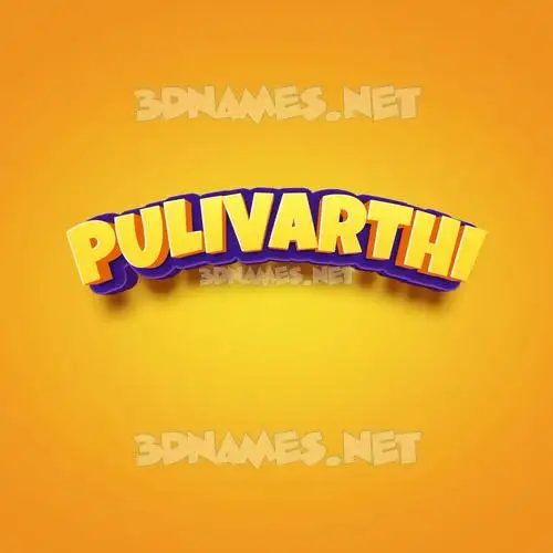 pulivarthi in Orange Toon style - 3D name wallpaper pulivarthi in Orange Toon style - 3D name wallpaper