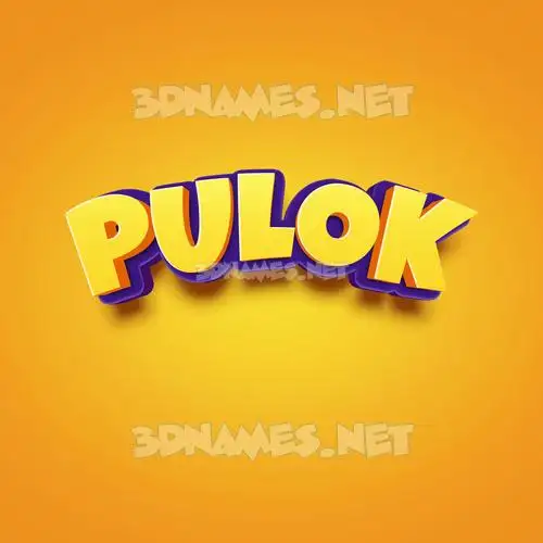 pulok in Orange Toon style - 3D name wallpaper pulok in Orange Toon style - 3D name wallpaper