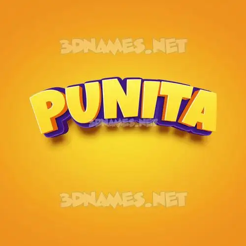 punita in Orange Toon style - 3D name wallpaper punita in Orange Toon style - 3D name wallpaper