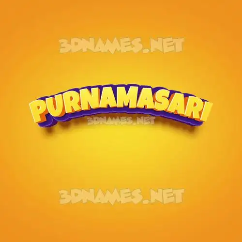 purnamasari in Orange Toon style - 3D name wallpaper purnamasari in Orange Toon style - 3D name wallpaper