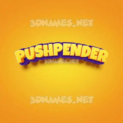 pushpender in Orange Toon style - 3D name wallpaper pushpender in Orange Toon style - 3D name wallpaper
