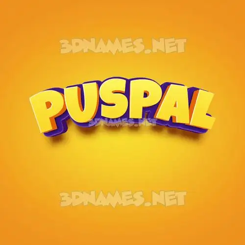 puspal in Orange Toon style - 3D name wallpaper puspal in Orange Toon style - 3D name wallpaper