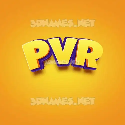 pvr in Orange Toon style - 3D name wallpaper pvr in Orange Toon style - 3D name wallpaper