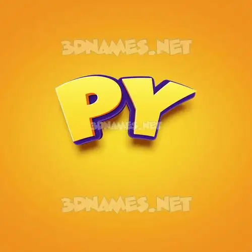 py in Orange Toon style - 3D name wallpaper py in Orange Toon style - 3D name wallpaper