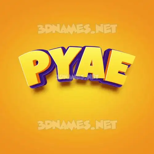 pyae in Orange Toon style - 3D name wallpaper pyae in Orange Toon style - 3D name wallpaper