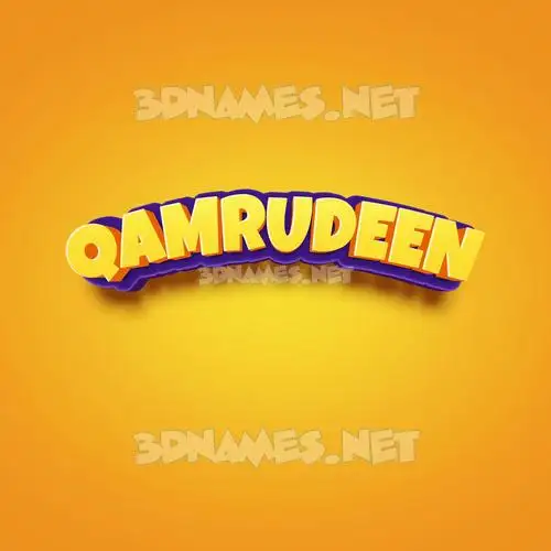 qamrudeen in Orange Toon style - 3D name wallpaper qamrudeen in Orange Toon style - 3D name wallpaper