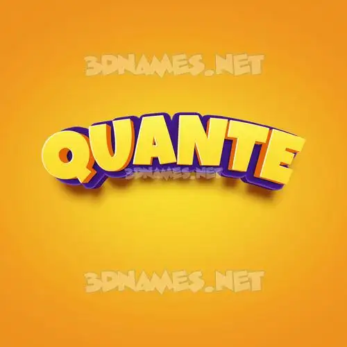quante in Orange Toon style - 3D name wallpaper quante in Orange Toon style - 3D name wallpaper