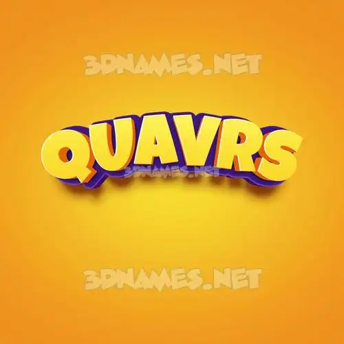 quavrs in Orange Toon style - 3D name wallpaper quavrs in Orange Toon style - 3D name wallpaper