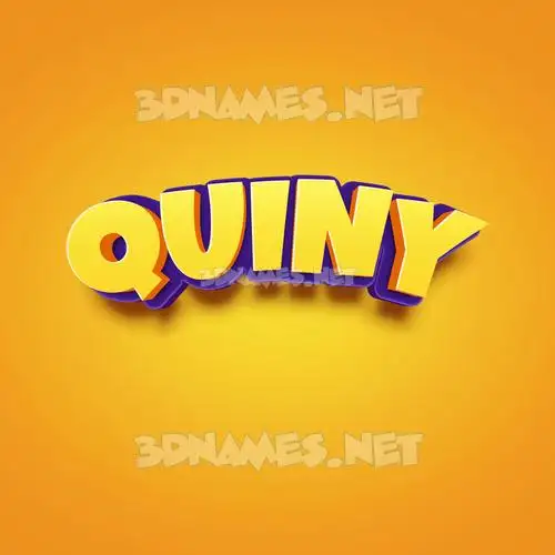 quiny in Orange Toon style - 3D name wallpaper quiny in Orange Toon style - 3D name wallpaper