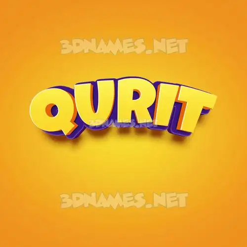 qurit in Orange Toon style - 3D name wallpaper qurit in Orange Toon style - 3D name wallpaper