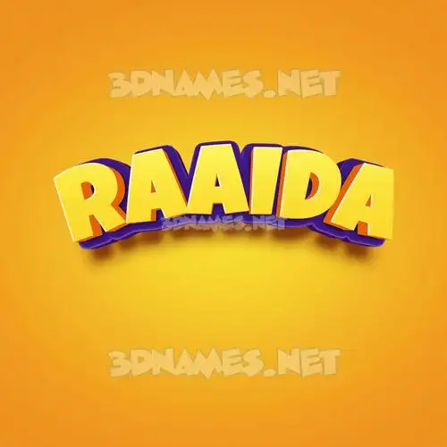 raaida in Orange Toon style - 3D name wallpaper raaida in Orange Toon style - 3D name wallpaper