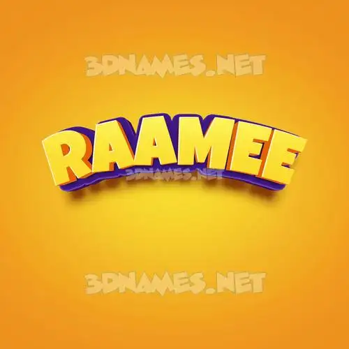 raamee in Orange Toon style - 3D name wallpaper raamee in Orange Toon style - 3D name wallpaper