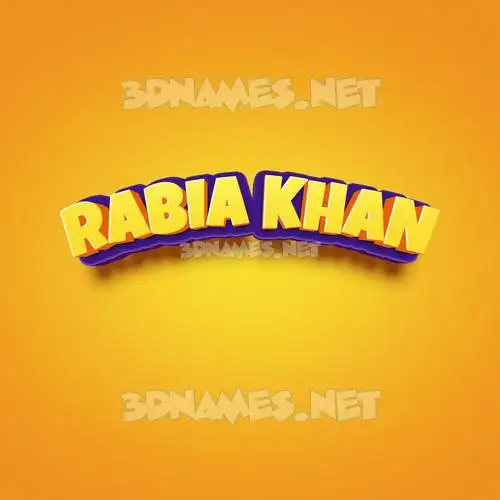 rabia khan in Orange Toon style - 3D name wallpaper rabia khan in Orange Toon style - 3D name wallpaper