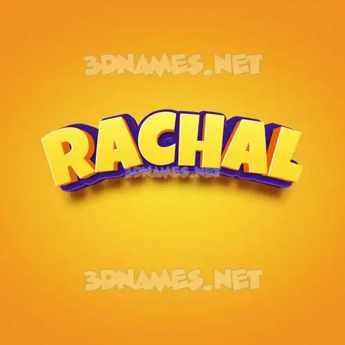 rachal in Orange Toon style - 3D name wallpaper rachal in Orange Toon style - 3D name wallpaper