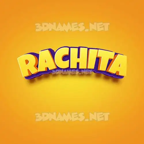 rachita in Orange Toon style - 3D name wallpaper rachita in Orange Toon style - 3D name wallpaper