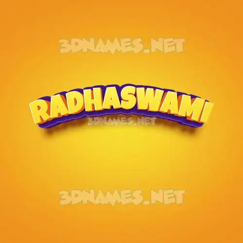 radhaswami in Orange Toon style - 3D name wallpaper radhaswami in Orange Toon style - 3D name wallpaper