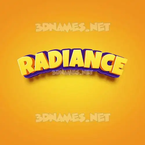 radiance in Orange Toon style - 3D name wallpaper radiance in Orange Toon style - 3D name wallpaper