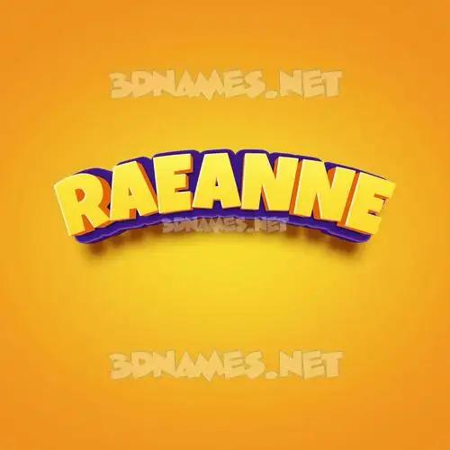 raeanne in Orange Toon style - 3D name wallpaper raeanne in Orange Toon style - 3D name wallpaper