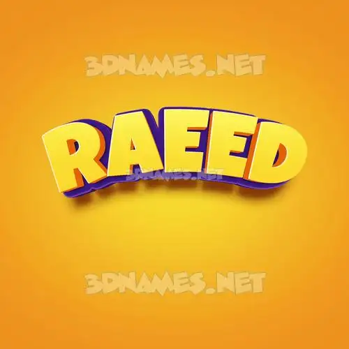 raeed in Orange Toon style - 3D name wallpaper raeed in Orange Toon style - 3D name wallpaper