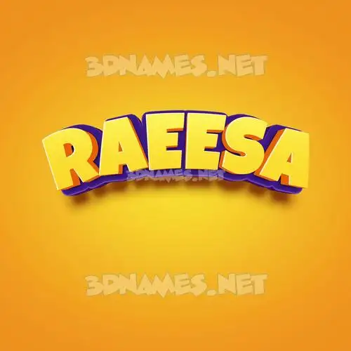 raeesa in Orange Toon style - 3D name wallpaper raeesa in Orange Toon style - 3D name wallpaper