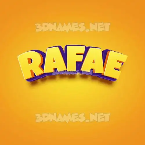 rafae in Orange Toon style - 3D name wallpaper rafae in Orange Toon style - 3D name wallpaper