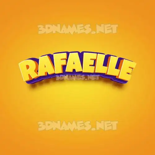 rafaelle in Orange Toon style - 3D name wallpaper rafaelle in Orange Toon style - 3D name wallpaper