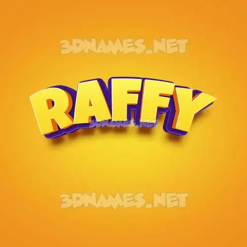 raffy in Orange Toon style - 3D name wallpaper raffy in Orange Toon style - 3D name wallpaper