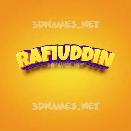 rafiuddin in Orange Toon style - 3D name wallpaper rafiuddin in Orange Toon style - 3D name wallpaper