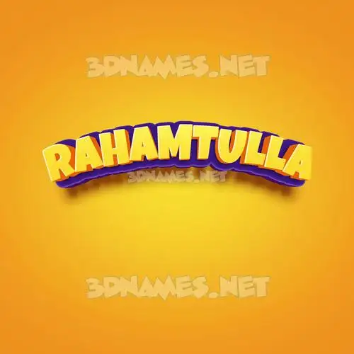 rahamtulla in Orange Toon style - 3D name wallpaper rahamtulla in Orange Toon style - 3D name wallpaper