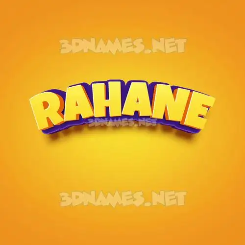rahane in Orange Toon style - 3D name wallpaper rahane in Orange Toon style - 3D name wallpaper