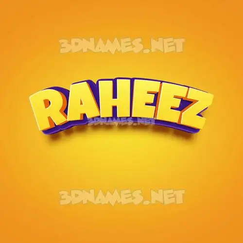 raheez in Orange Toon style - 3D name wallpaper raheez in Orange Toon style - 3D name wallpaper