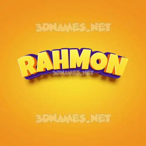 rahmon in Orange Toon style - 3D name wallpaper rahmon in Orange Toon style - 3D name wallpaper
