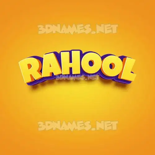 rahool in Orange Toon style - 3D name wallpaper rahool in Orange Toon style - 3D name wallpaper