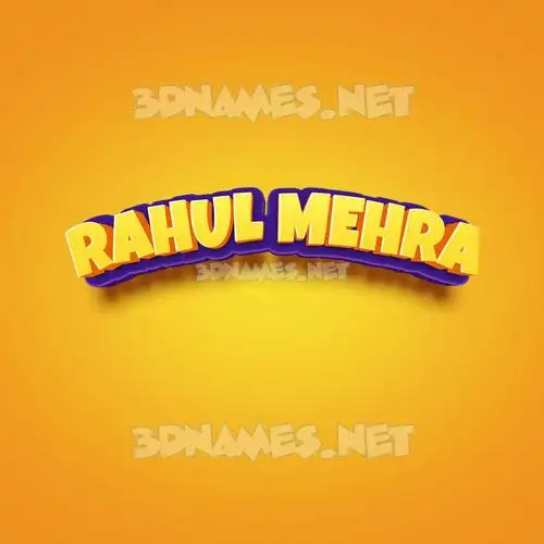 rahul mehra in Orange Toon style - 3D name wallpaper rahul mehra in Orange Toon style - 3D name wallpaper