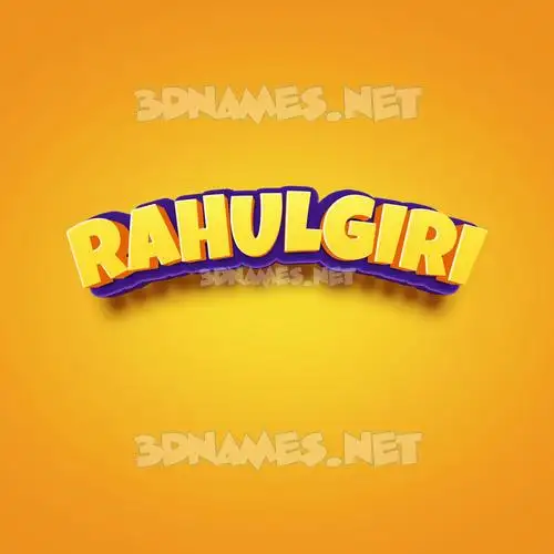 rahulgiri in Orange Toon style - 3D name wallpaper rahulgiri in Orange Toon style - 3D name wallpaper