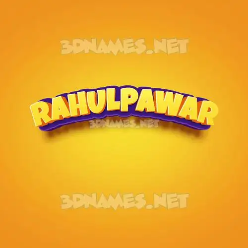 rahulpawar in Orange Toon style - 3D name wallpaper rahulpawar in Orange Toon style - 3D name wallpaper