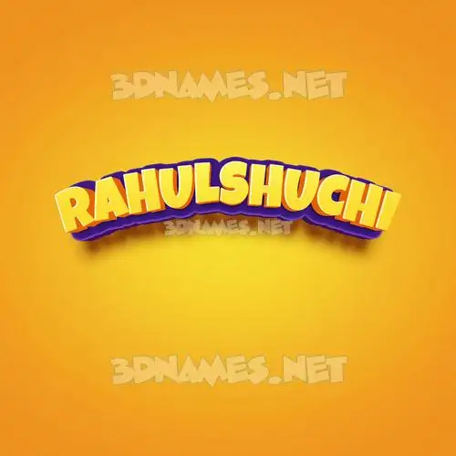 rahulshuchi in Orange Toon style - 3D name wallpaper rahulshuchi in Orange Toon style - 3D name wallpaper