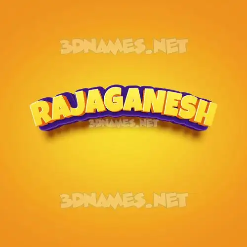 rajaganesh in Orange Toon style - 3D name wallpaper rajaganesh in Orange Toon style - 3D name wallpaper