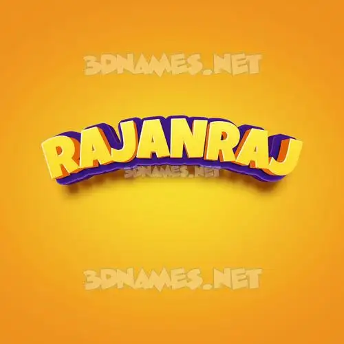 rajanraj in Orange Toon style - 3D name wallpaper rajanraj in Orange Toon style - 3D name wallpaper