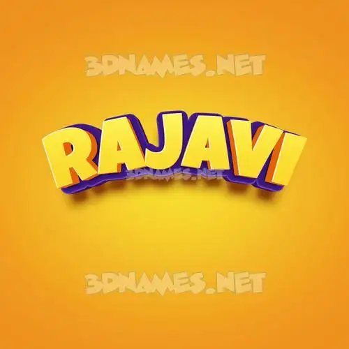 rajavi in Orange Toon style - 3D name wallpaper rajavi in Orange Toon style - 3D name wallpaper